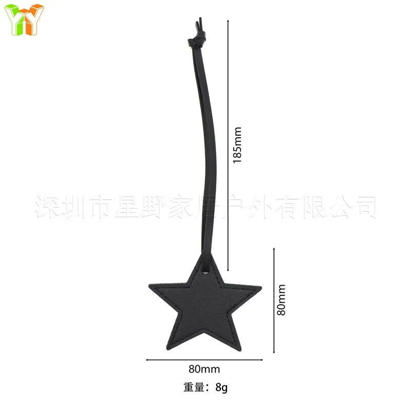 Bag charm bag accessories star shape personalized keychain charm