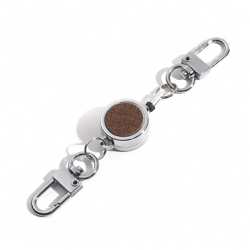 Aluminium Retractable Badge Reel and Keychain