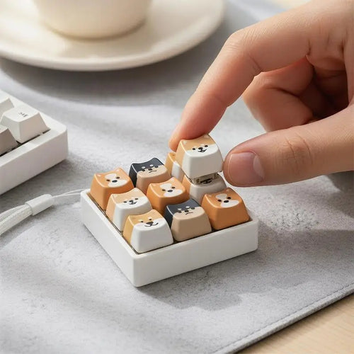 Animal Keycap Tactile Fidget Keychain