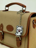 Cute Acrylic Keychain, Cartoon Character Bag Charm, Kawaii Pendant for Keys & Bags, Daily Decor Accessory