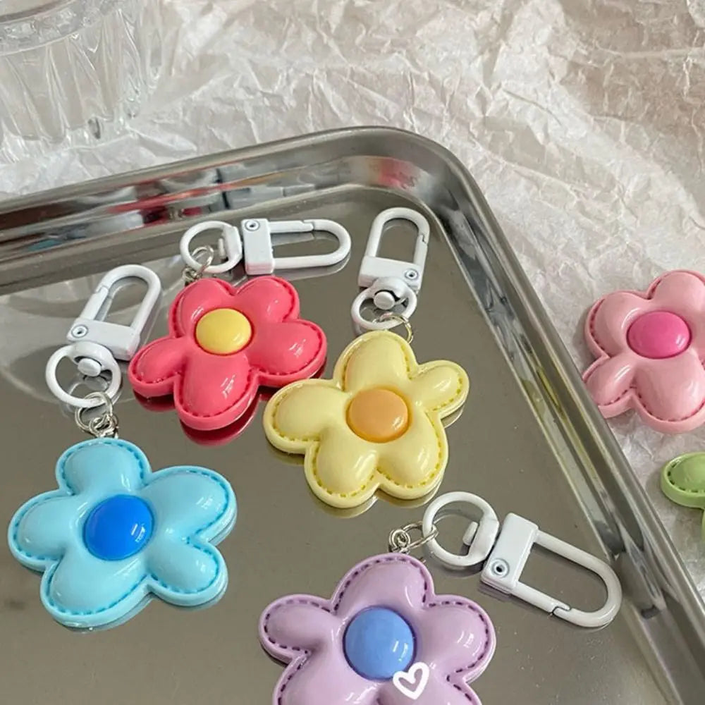 Resin Flower Keychain Charm
