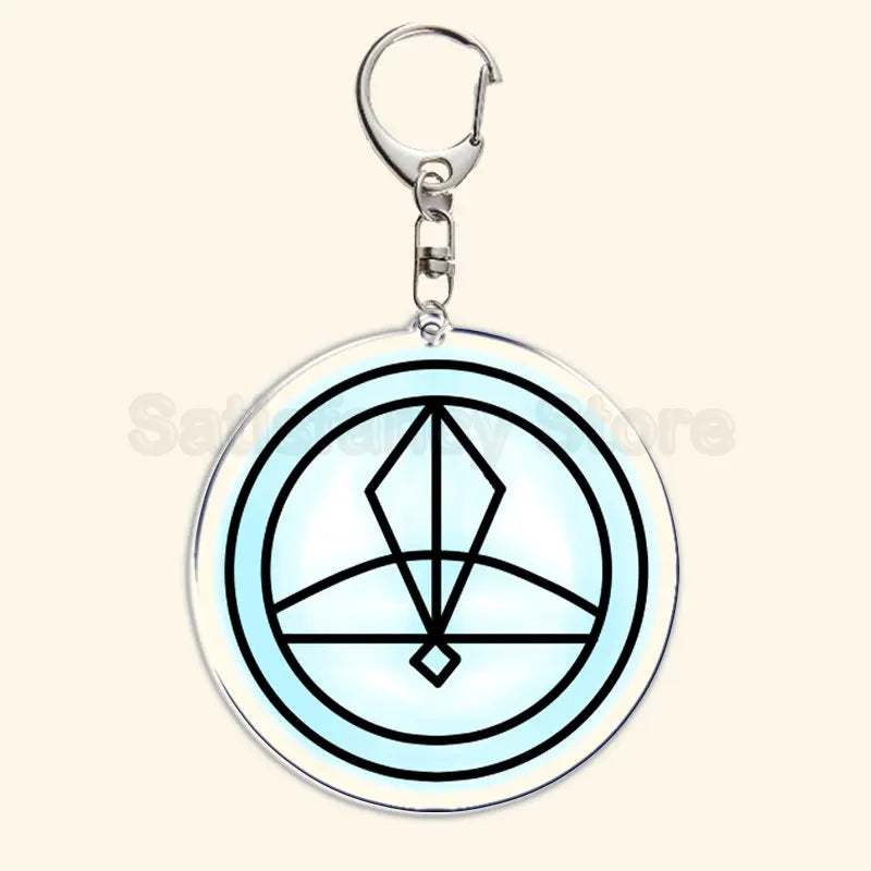 Printed Acrylic Character Keychain with Metal Clasp