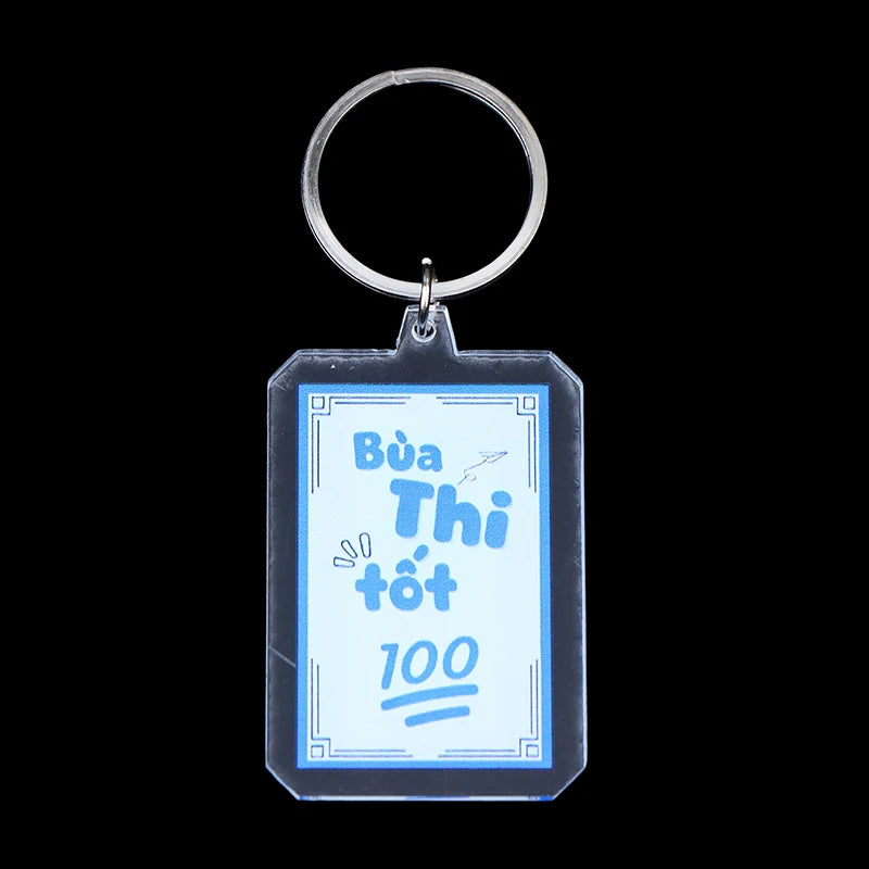 Slim Acrylic Cartoon Keychain Charm