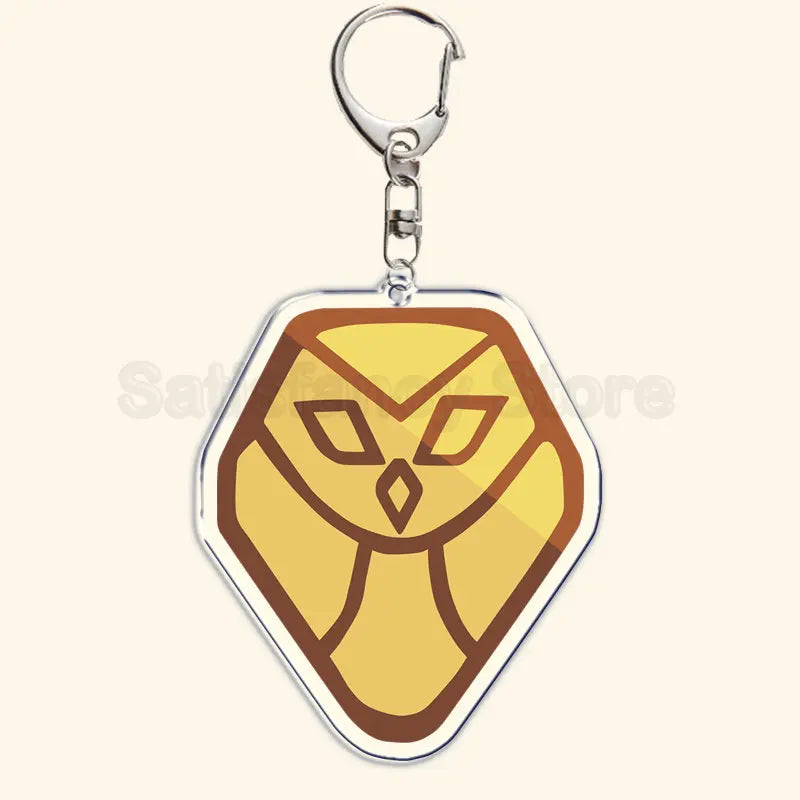 Printed Acrylic Character Keychain with Metal Clasp