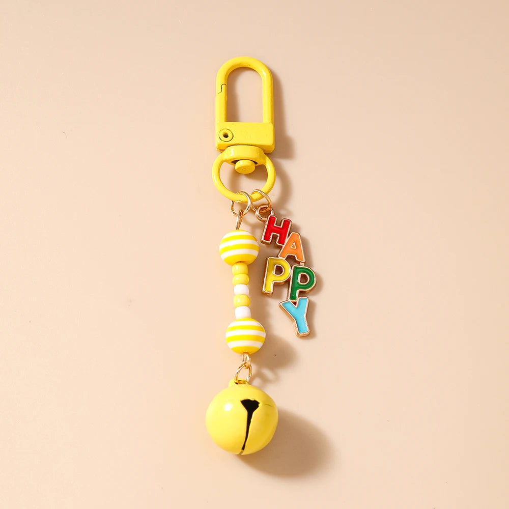 Cloud Face Keychain with O-Buckle Clasp