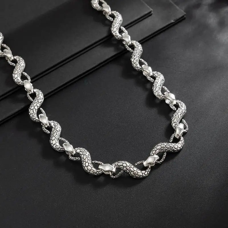 Snake Shape Belt Keychain Punk Hipster Men Jeans Decor Chain Trendy Couple Jewelry for Birthday Gift