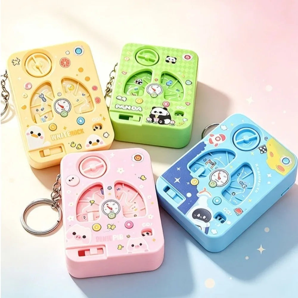 Game Console Keychain with Buckle Clasp