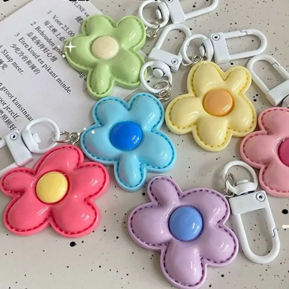 Resin Flower Keychain Charm