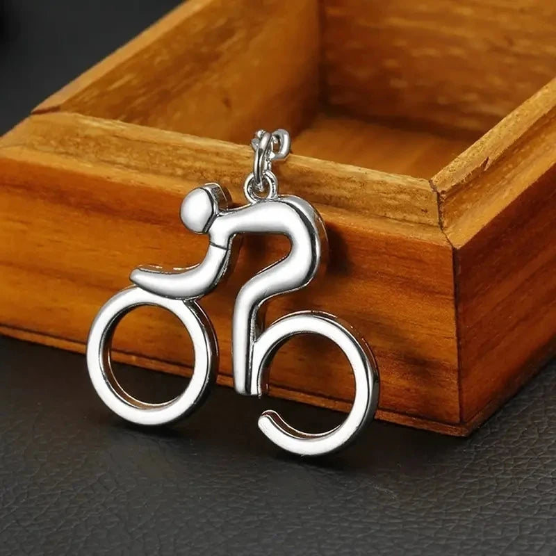 Zinc Alloy Bicycle Keychain