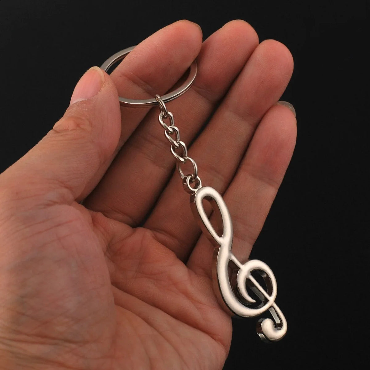 Musical Note Zinc Alloy Keychain