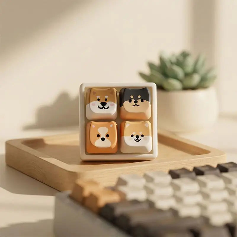 Animal Keycap Tactile Fidget Keychain
