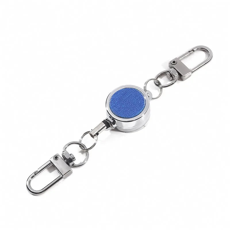 Retractable Aluminium ID Badge and Key Reel