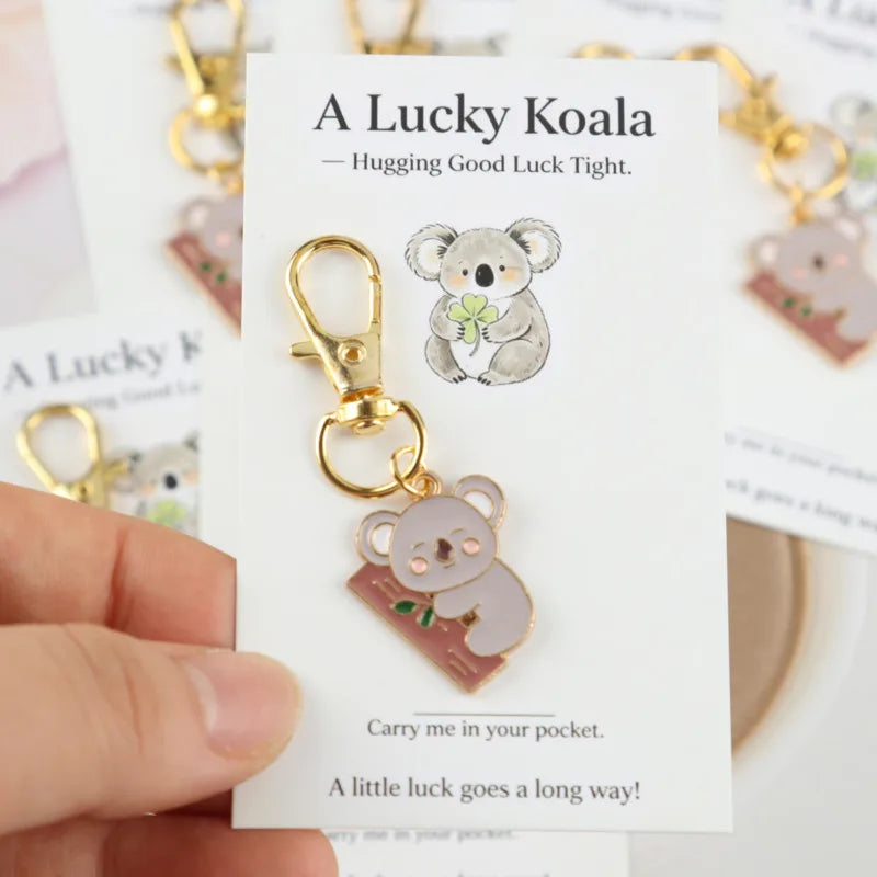 Koala Keychain Set with Blessing Cards