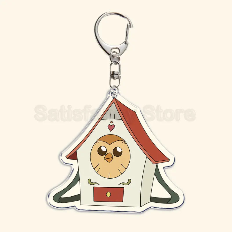 Printed Acrylic Character Keychain with Metal Clasp