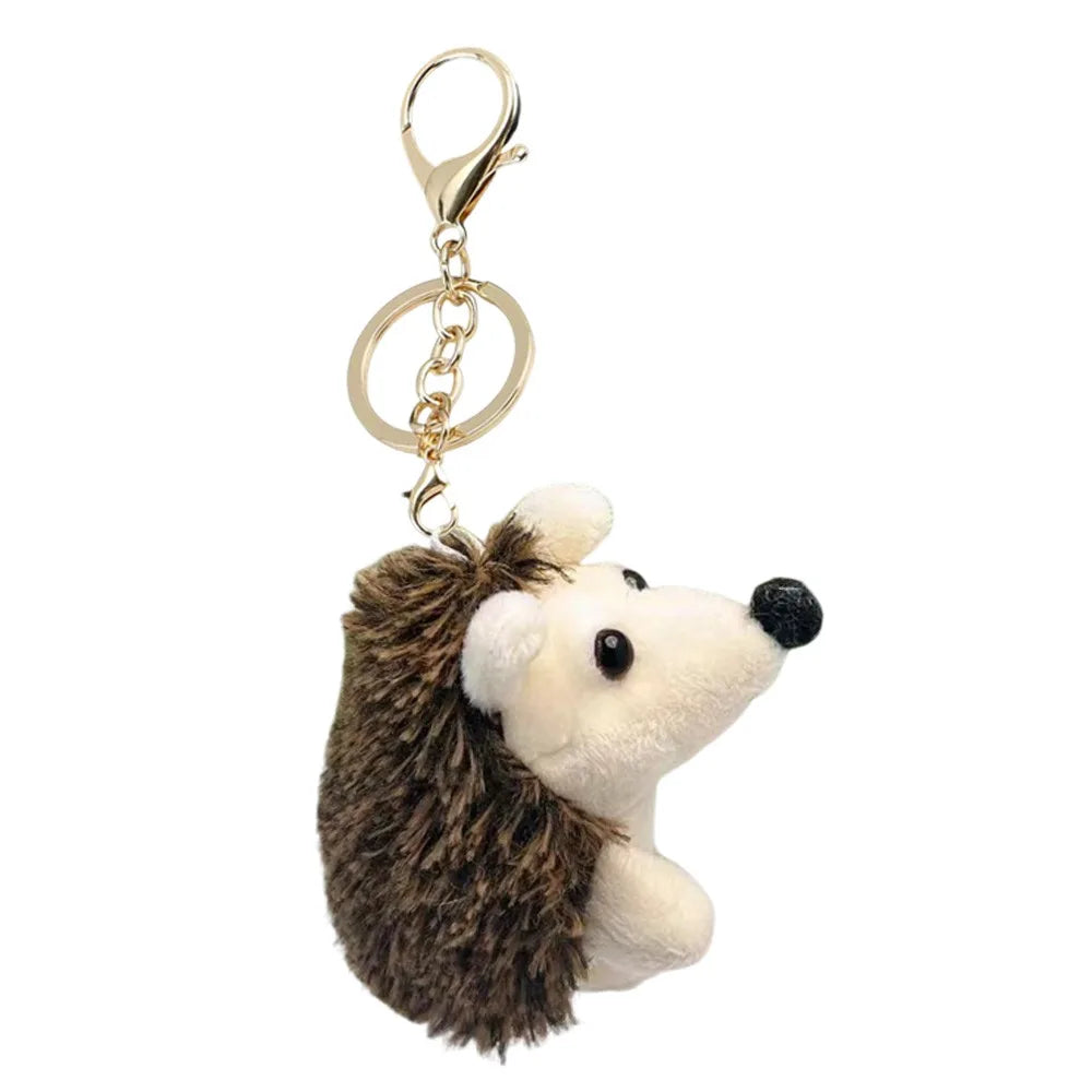 Plush Hedgehog Keychain Bag Charm