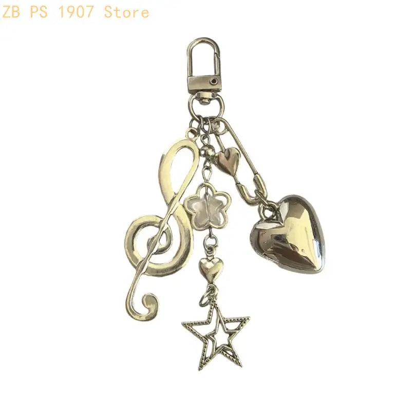 Trendy Musical Symbol Keychain Pendant For Mobile Keys Or Wallet Accessories 55KA