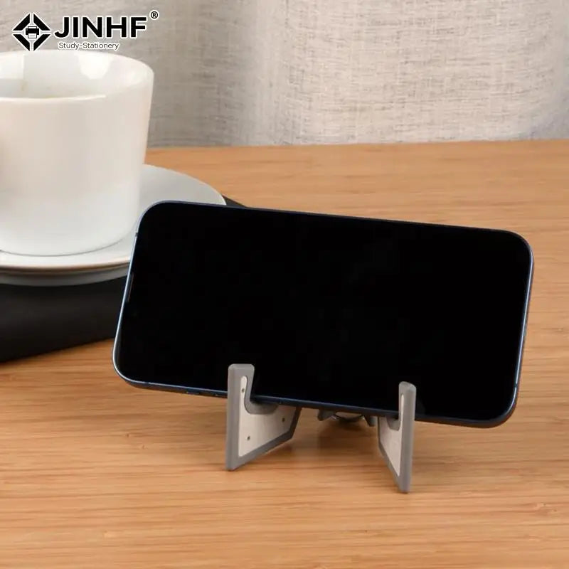 Portable Desk Phone Holder Keychain Stable Ultra Thin Foldable Mobile Phone Stand Support Cell-Phone Stand Creative Keyring
