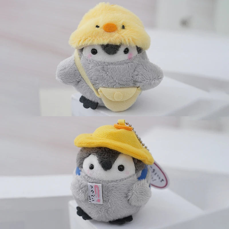 Plush Penguin Bag Charm with Ball Chain Loop