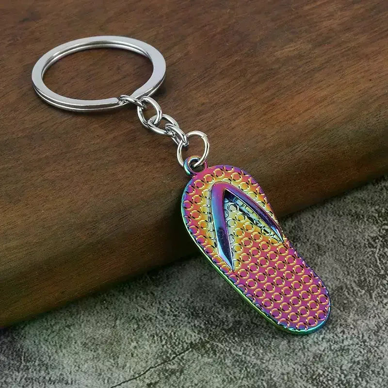 Miniature Slipper Charm Keychain in Zinc Alloy