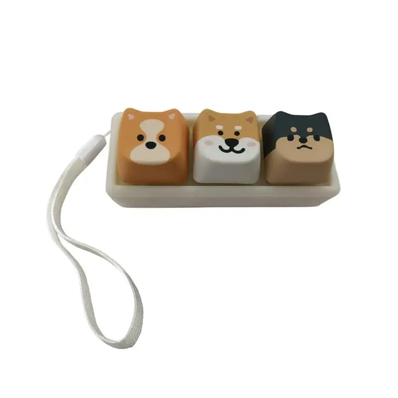 Animal Keycap Tactile Fidget Keychain