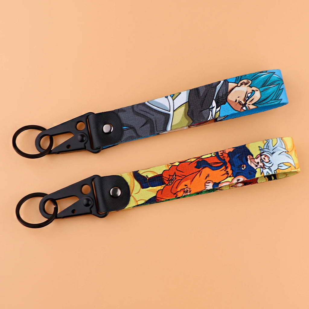 Double-Sided Anime Wrist Strap Keychain