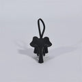 PU Leather Elephant Keychain Charm