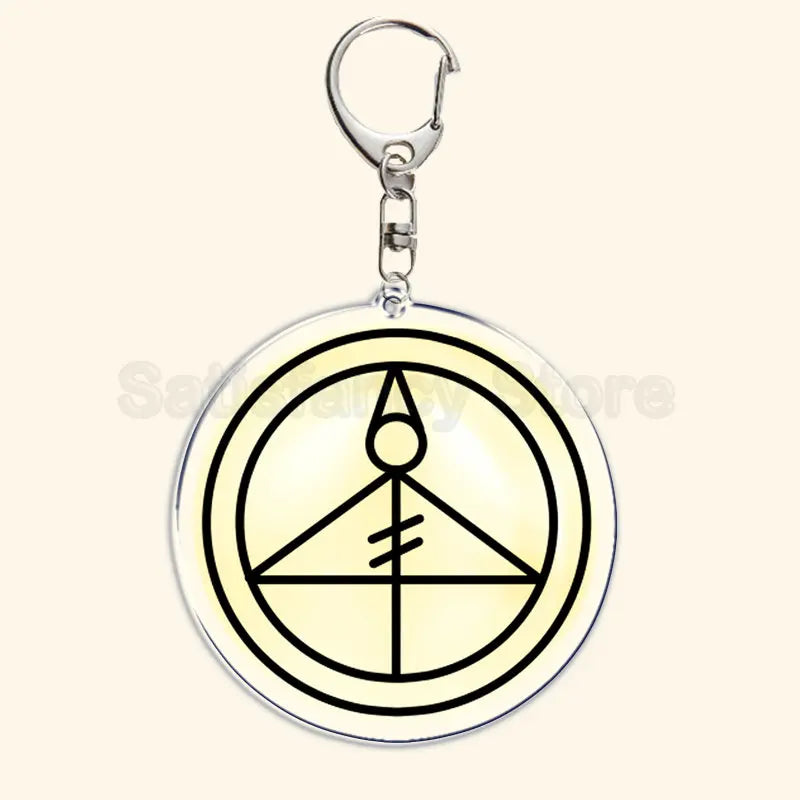 Printed Acrylic Character Keychain with Metal Clasp