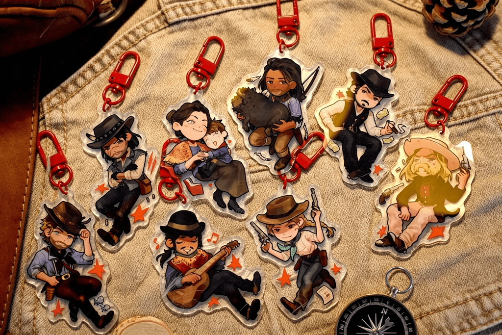 CHARMS Acrylic Hanging Keychain for Bags And Luggage Cute And Stylish Design Lightweight Plastic Carabiner Clip