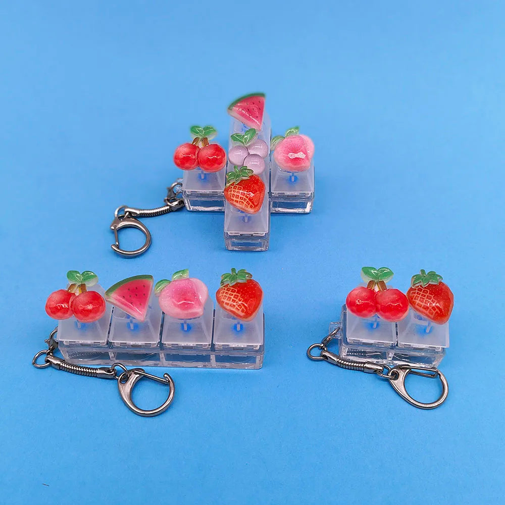 Keyboard Keycap Fidget Keychain with Click Sound