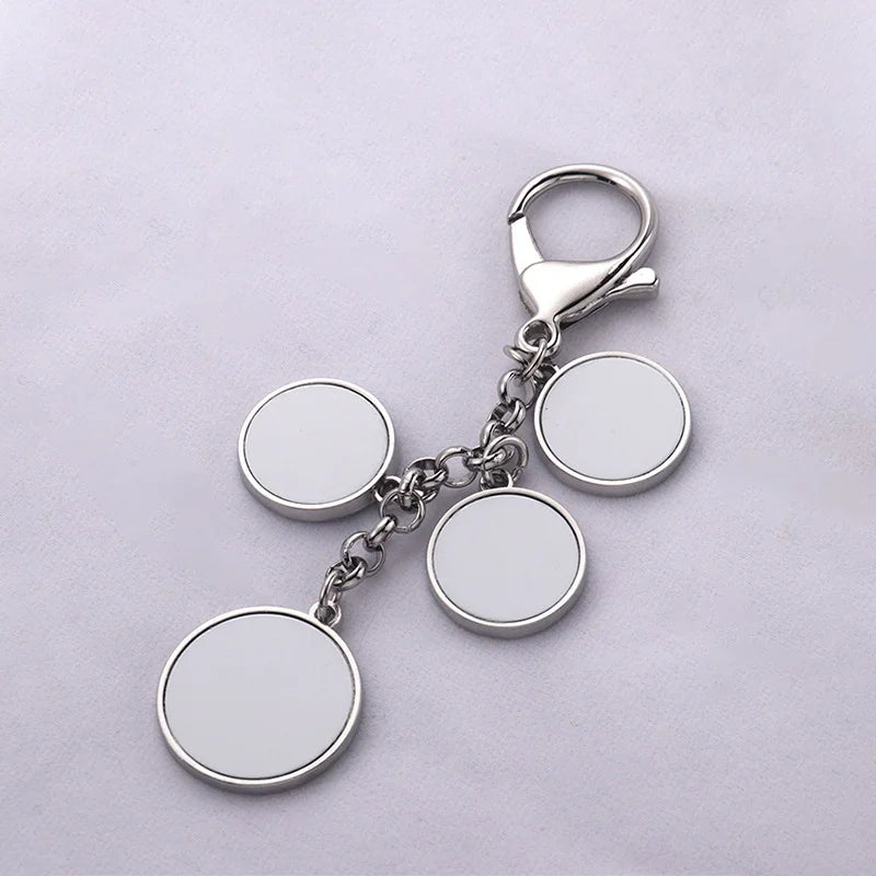 Custom Metal Keychain with 4 Photo Prints