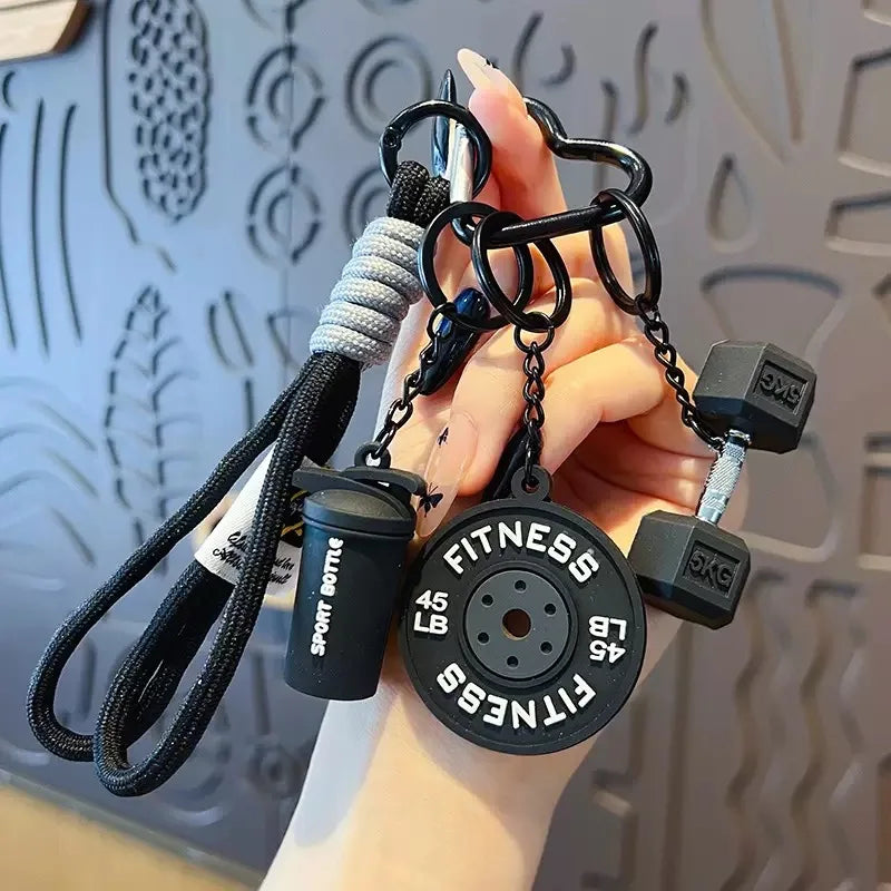 Kettlebell Keychain with Carabiner Clip