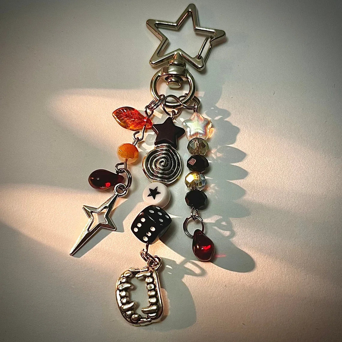 Neo-Gothic Multi-Charm Keychain and Bag Charm