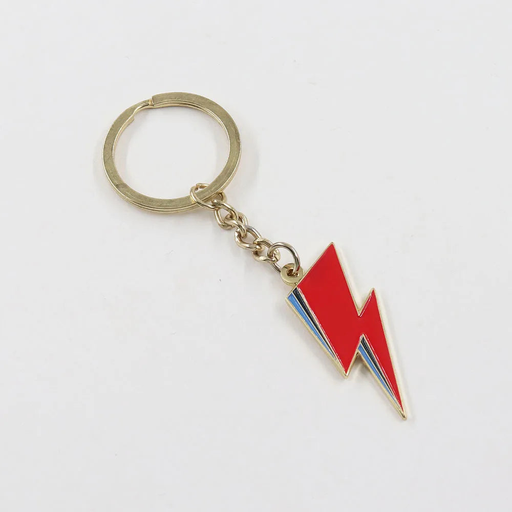 Famous Rock Musician Enamel  Keychain  David Series Backpack Accessories Badge Pendant Singer Fans Jewelry Presents