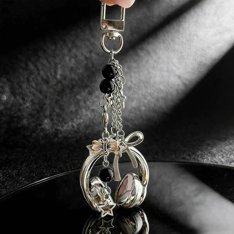 Butterfly Knot Earphone Charm Keychain