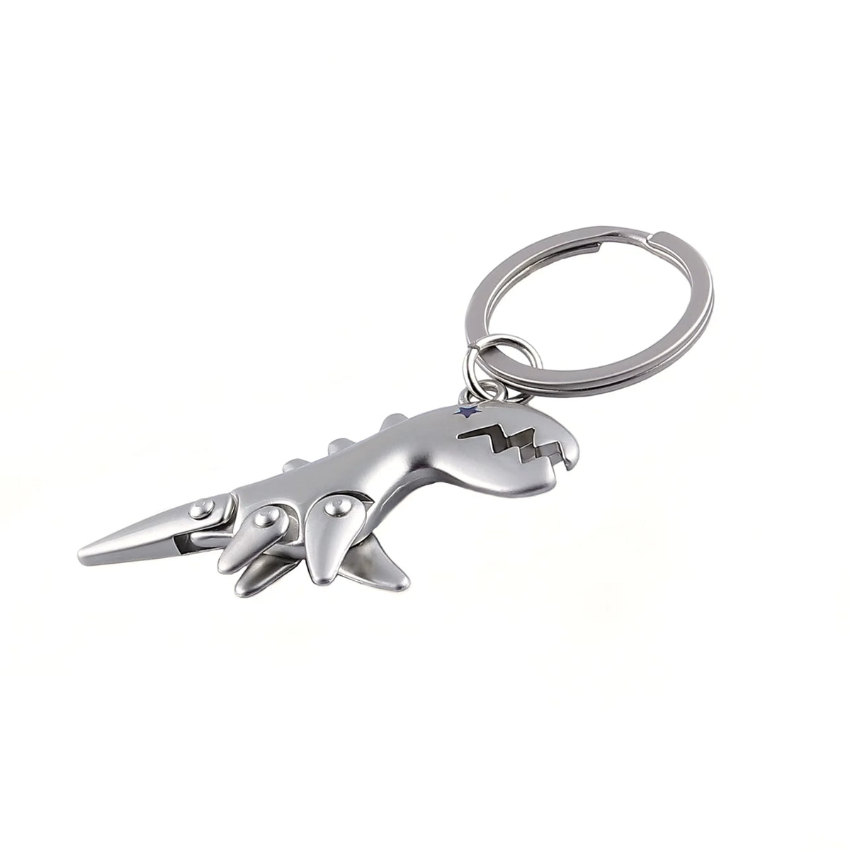 Articulated Dinosaur Keychain with Moveable Limbs