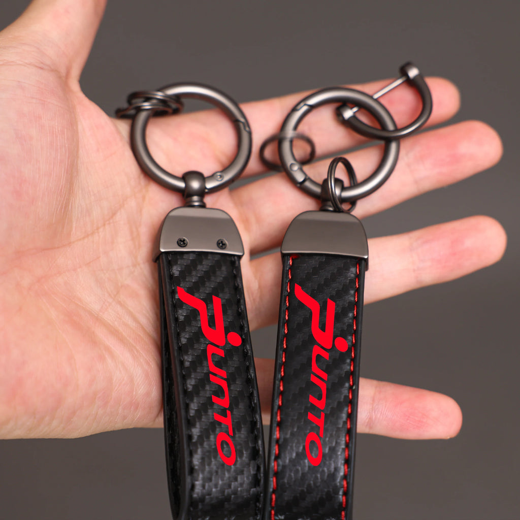 Punto Car Keychain in Rigid Alloy
