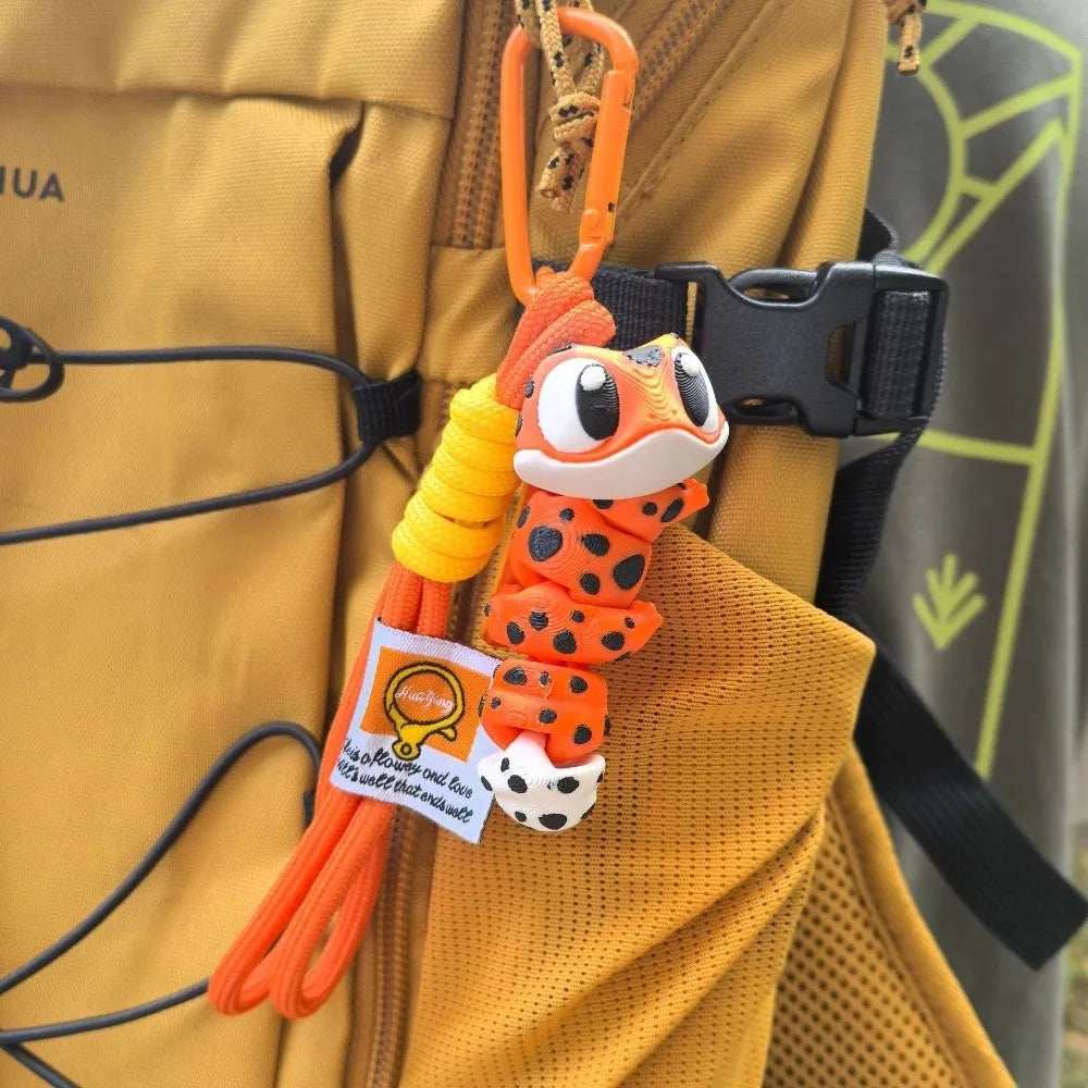 3D Printed Big-Eyed Leopard Gecko Keychain