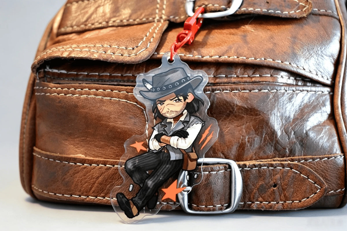 CHARMS Acrylic Hanging Keychain for Bags And Luggage Cute And Stylish Design Lightweight Plastic Carabiner Clip