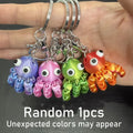 Articulated Octopus Keychain with Movable Joints