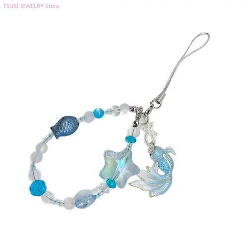 62KE Elegant Acrylic Dolphin/Carp Chain Marine Animal Pendant Keyring Accessory