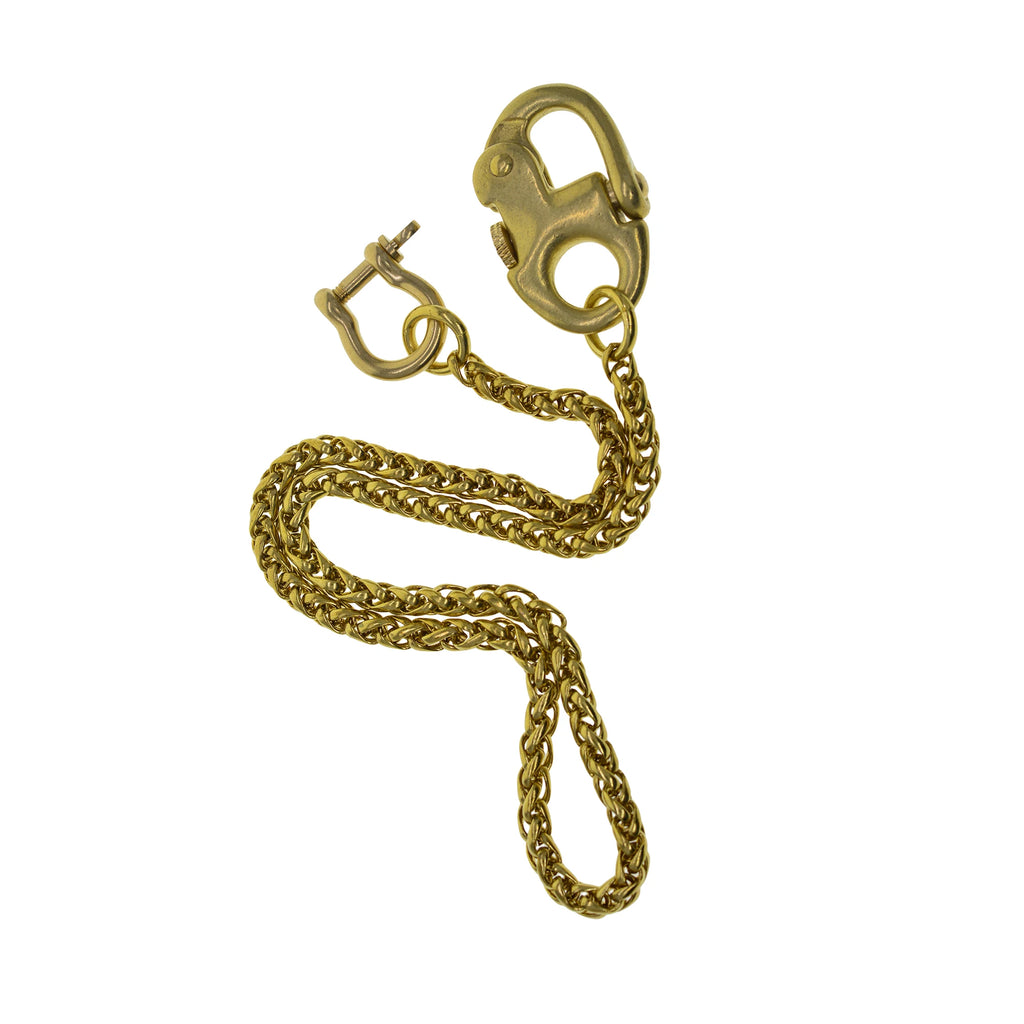 Brass snake wallet jean trousers biker chains snake chain D shackle connector oval  sweden nautical carabiner hook keychains