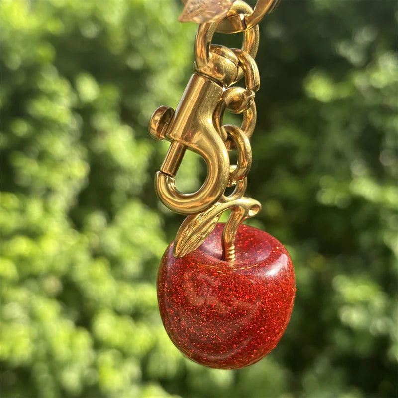 Resin Fruit Bag Charm and Keychain