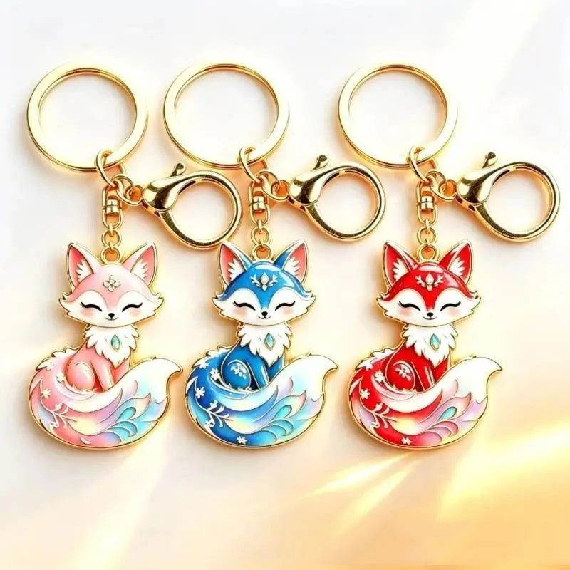 Decorative Animal-Motif Keychain and Bag Charm