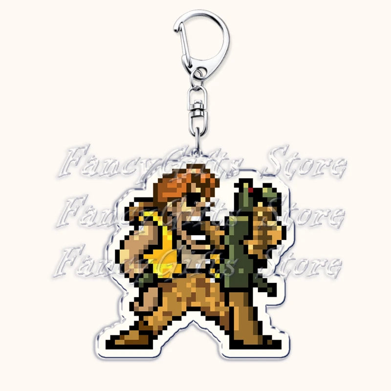 Metal Slug Acrylic Keychain with Lobster Clasp