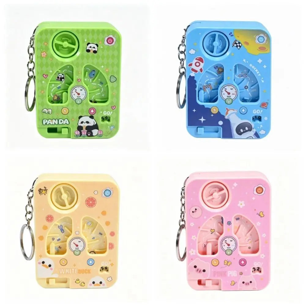 Mini Handheld Game Console Keychain with O-Buckle
