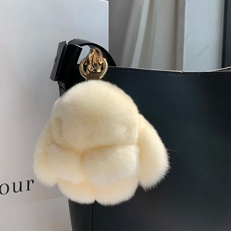 Rex Rabbit Fur Bunny Bag Charm