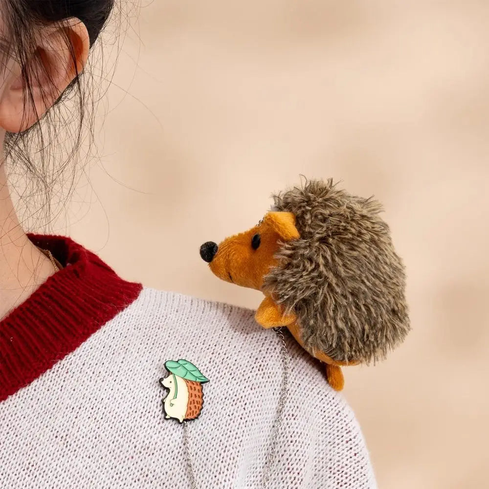 Plush Hedgehog Keychain Bag Charm