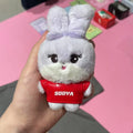 Animal Character Plush and Charm Keychain