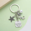 Marine Life Charm Keychain in Zinc Alloy