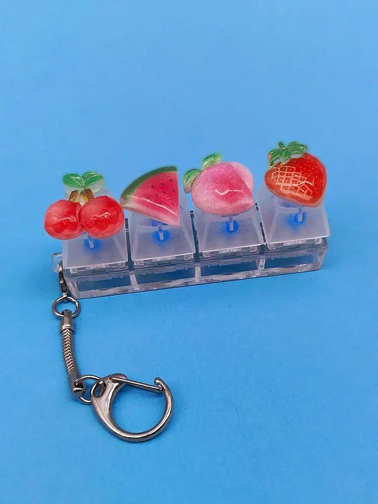 Keyboard Keycap Fidget Keychain with Click Sound